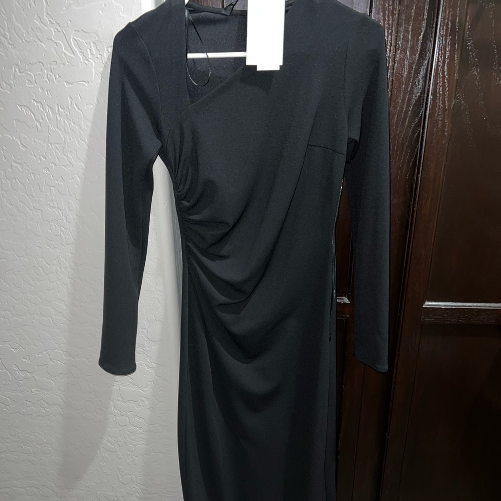Zara Black Long Sleeve Dress